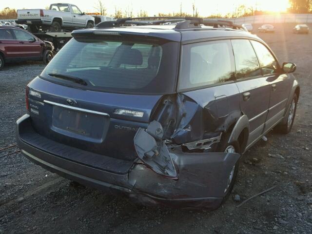 4S4BP61C557369785 - 2005 SUBARU LEGACY OUT GRAY photo 4