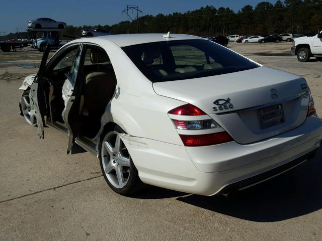 WDDNG71X79A256204 - 2009 MERCEDES-BENZ S 550 WHITE photo 3