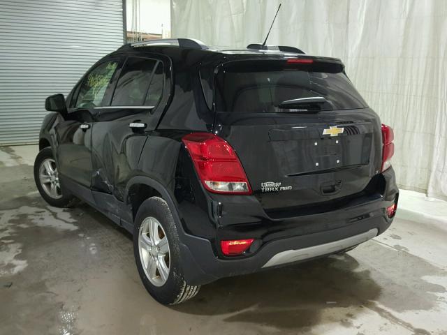 3GNCJPSB0HL253682 - 2017 CHEVROLET TRAX 1LT BLACK photo 3