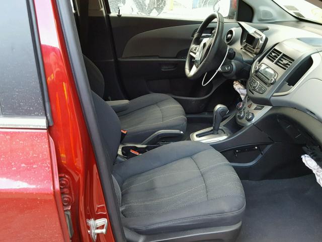1G1JC6SH9C4144704 - 2012 CHEVROLET SONIC LT 红色 照片 5