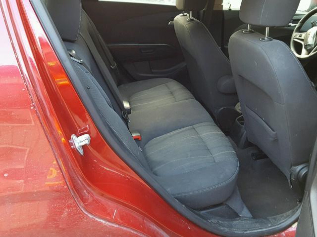 1G1JC6SH9C4144704 - 2012 CHEVROLET SONIC LT 红色 照片 6