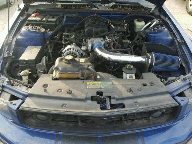 1ZVFT80N165180724 - 2006 FORD MUSTANG BLUE photo 7