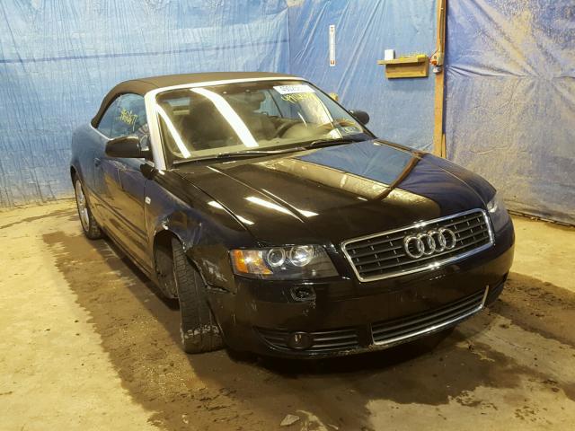 WAUAC48H14K001467 - 2004 AUDI A4 1.8 CAB BLACK photo 1