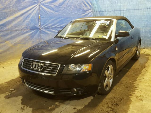 WAUAC48H14K001467 - 2004 AUDI A4 1.8 CAB BLACK photo 2