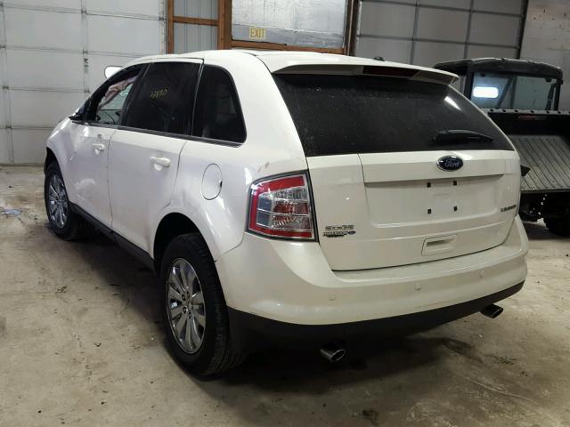 2FMDK39C28BA72740 - 2008 FORD EDGE LIMIT WHITE photo 3