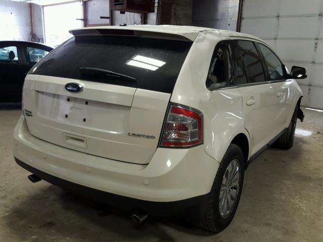 2FMDK39C28BA72740 - 2008 FORD EDGE LIMIT WHITE photo 4