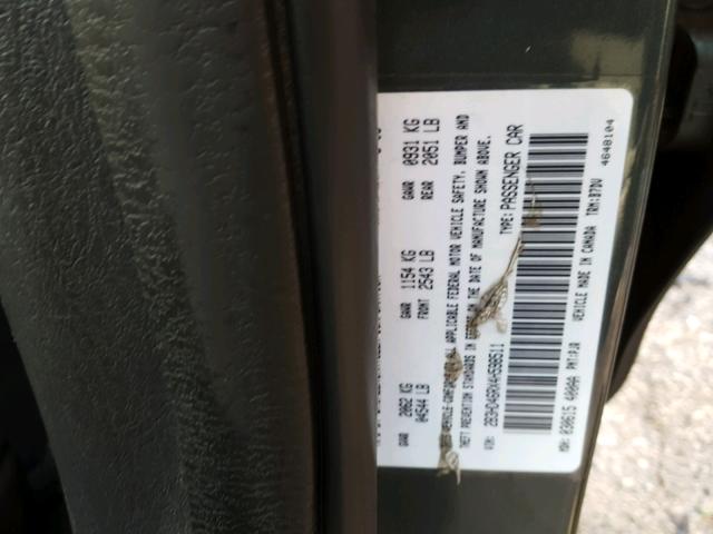 2B3HD46RX4H598511 - 2004 DODGE INTREPID S Yaşıl foto 10