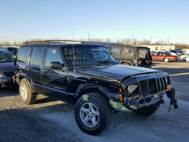 1J4FF48S71L615290 - 2001 JEEP CHEROKEE S BLACK photo 1