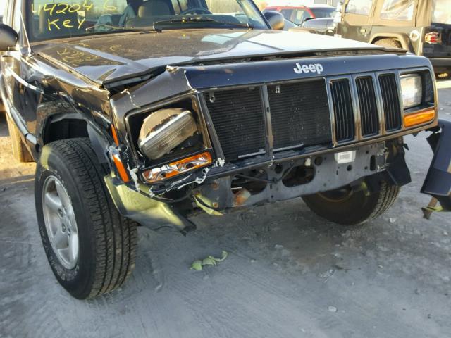 1J4FF48S71L615290 - 2001 JEEP CHEROKEE S BLACK photo 9