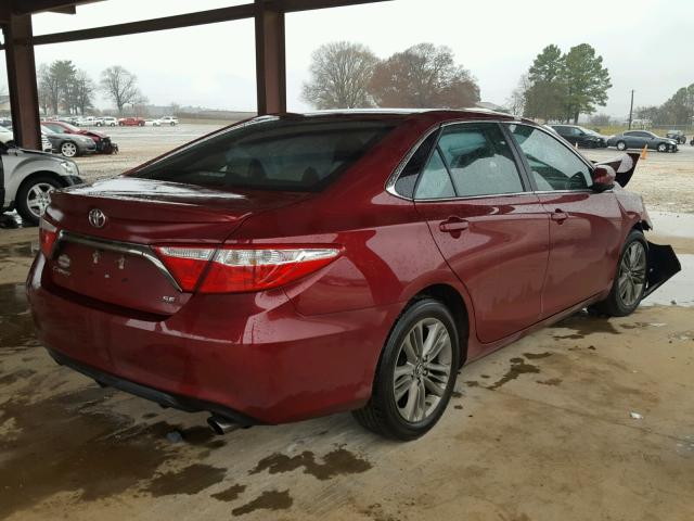 4T1BF1FK7GU572686 - 2016 TOYOTA CAMRY LE RED photo 4