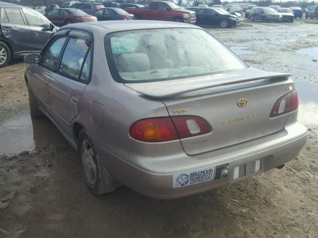 2T1BR12E7YC363359 - 2000 TOYOTA COROLLA VE BEIGE photo 3