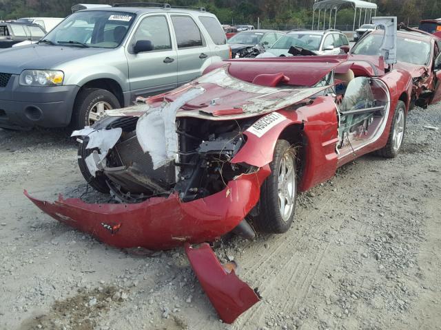 1G1YY32G645120569 - 2004 CHEVROLET CORVETTE RED photo 2