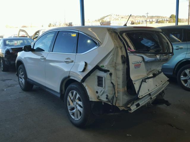 5J6RM4H52FL093267 - 2015 HONDA CR-V EX WHITE photo 3