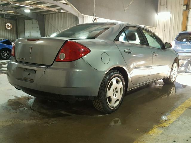 1G2ZF58B974202612 - 2007 PONTIAC G6 VALUE L GRAY photo 4