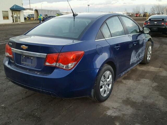 1G1PB5SH2C7316075 - 2012 CHEVROLET CRUZE LS BLUE photo 4