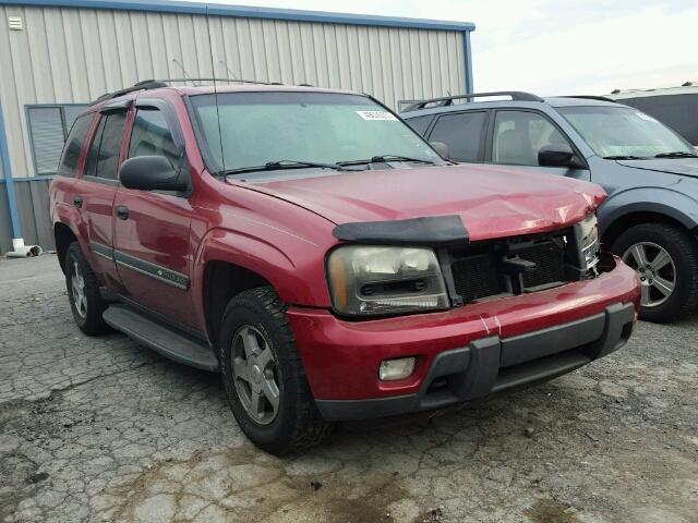 1GNDT13S722273026 - 2002 CHEVROLET TRAILBLAZE RED photo 1