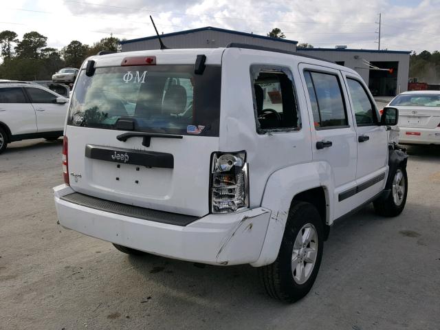 1C4PJMAK5CW205799 - 2012 JEEP LIBERTY SP WHITE photo 4