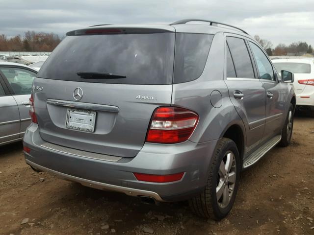 4JGBB8GB6BA665275 - 2011 MERCEDES-BENZ ML 350 4MA SILVER photo 4