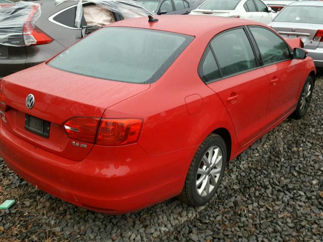 3VWDZ7AJXBM358226 - 2011 VOLKSWAGEN JETTA SE Qırmızı foto 4