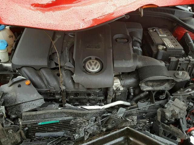 3VWDZ7AJXBM358226 - 2011 VOLKSWAGEN JETTA SE RED photo 7