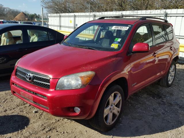 JTMZD32V576043889 - 2007 TOYOTA RAV4 SPORT RED photo 2