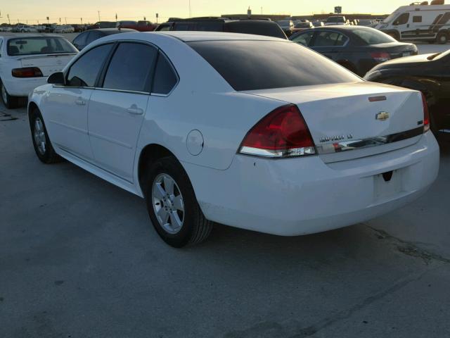 2G1WB5EK6A1219247 - 2010 CHEVROLET IMPALA LT WHITE photo 3