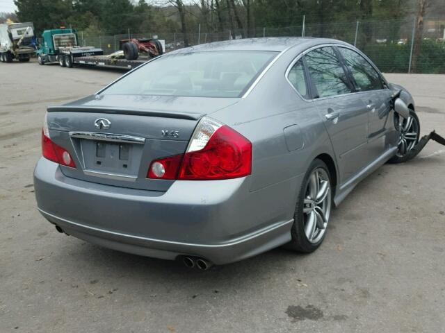 JNKBY01E76M207318 - 2006 INFINITI M45 BASE GRAY photo 4