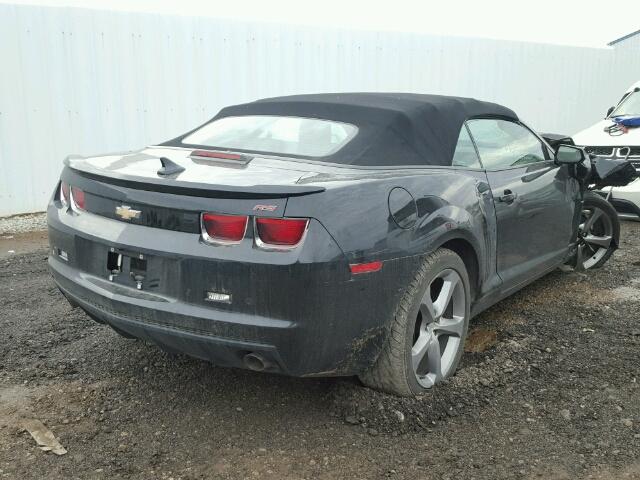 2G1FC3D38D9148649 - 2013 CHEVROLET CAMARO LT BLACK photo 4