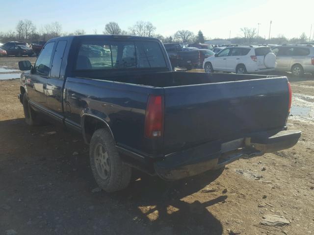 1GTEC19KXRE552242 - 1994 GMC SIERRA C15 BLUE photo 3