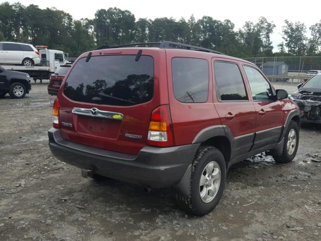 4F2CZ96154KM30589 - 2004 MAZDA TRIBUTE ES 红色 照片 4