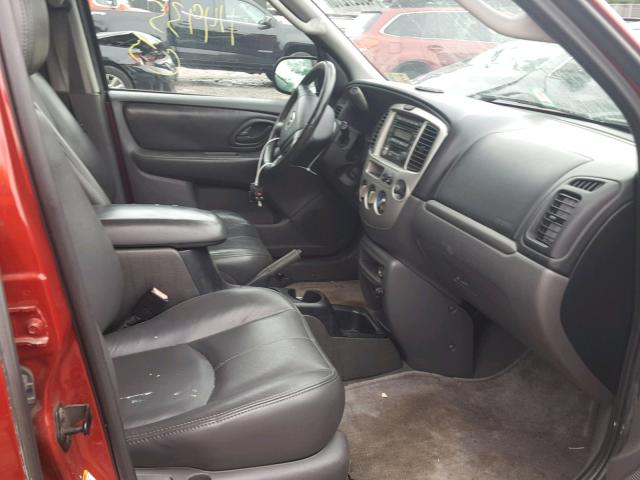 4F2CZ96154KM30589 - 2004 MAZDA TRIBUTE ES 红色 照片 5