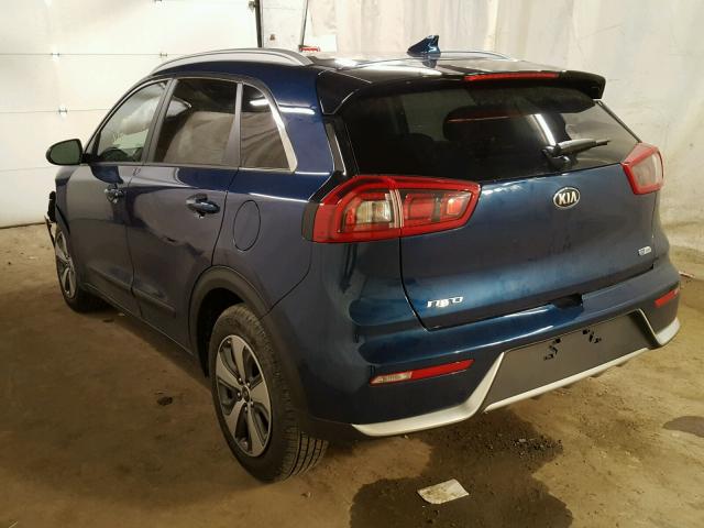 KNDCB3LC5H5089979 - 2017 KIA NIRO FE BLUE photo 3