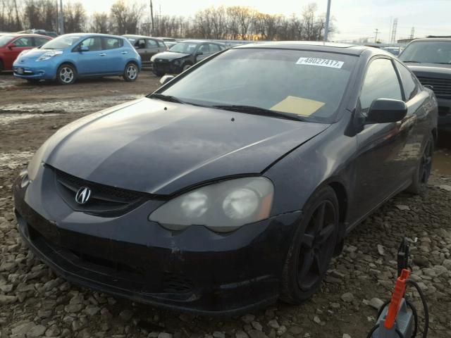 JH4DC538X2C022417 - 2002 ACURA RSX BLACK photo 2