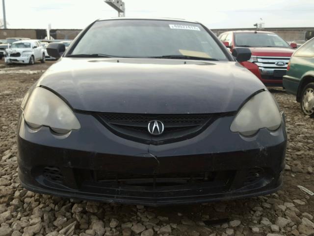 JH4DC538X2C022417 - 2002 ACURA RSX BLACK photo 9