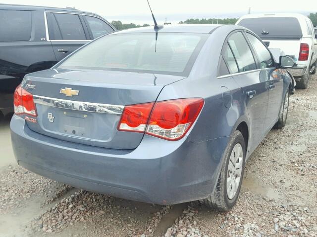 1G1PC5SH1C7310197 - 2012 CHEVROLET CRUZE LS BLUE photo 4