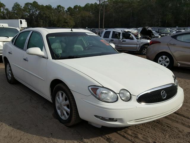 2G4WD532551220279 - 2005 BUICK LACROSSE C WHITE photo 1