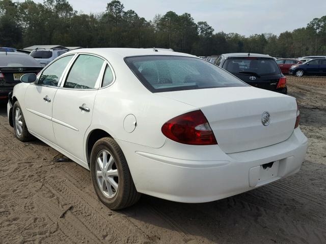 2G4WD532551220279 - 2005 BUICK LACROSSE C WHITE photo 3