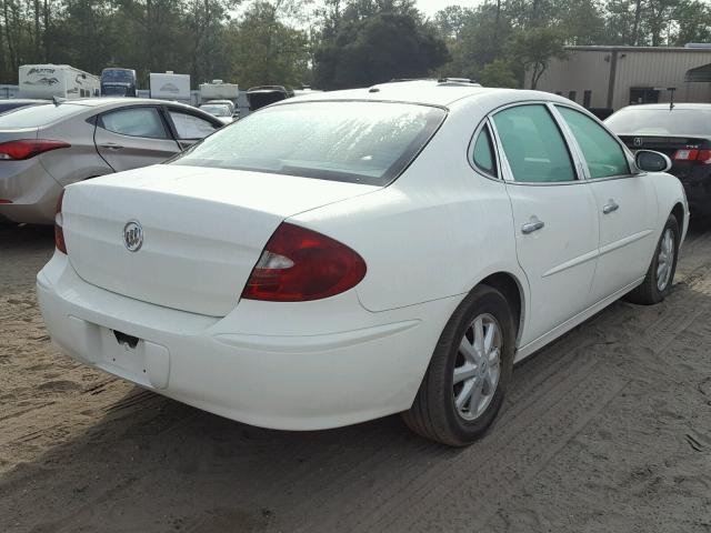 2G4WD532551220279 - 2005 BUICK LACROSSE C WHITE photo 4