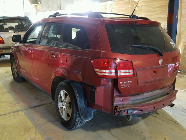 3D4PG4FBXAT157116 - 2010 DODGE JOURNEY SE RED photo 3