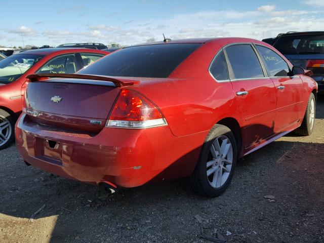 2G1WC5E30D1224051 - 2013 CHEVROLET IMPALA LTZ MAROON photo 4