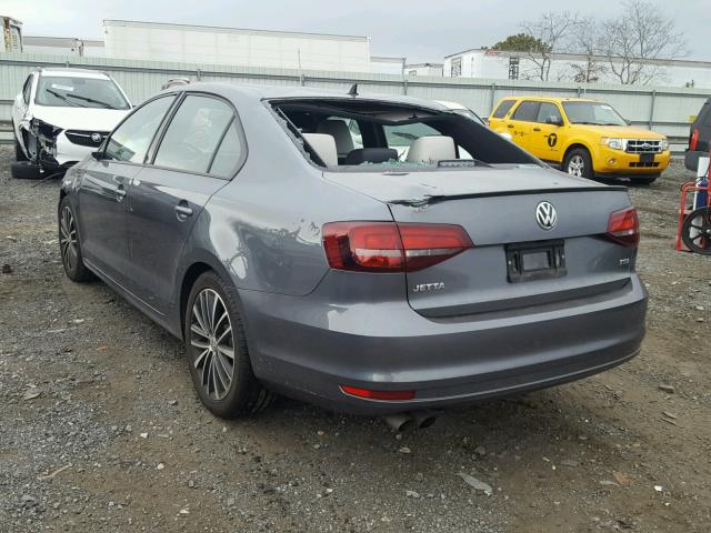 3VWD17AJXGM220149 - 2016 VOLKSWAGEN JETTA SPOR GRAY photo 3