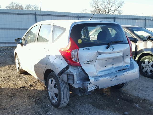 3N1CE2CPXFL424058 - 2015 NISSAN VERSA NOTE SILVER photo 3