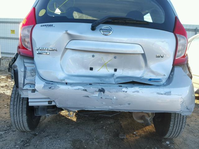 3N1CE2CPXFL424058 - 2015 NISSAN VERSA NOTE SILVER photo 9