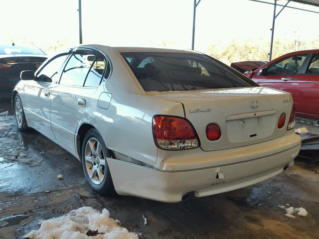 JT8BD69S430186973 - 2003 LEXUS GS 300 WHITE photo 3