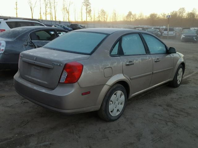 KL5JD56Z56K245844 - 2006 SUZUKI FORENZA BEIGE photo 4