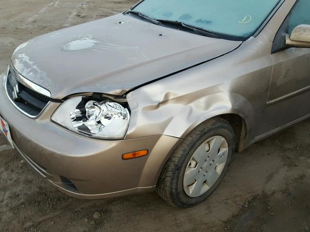 KL5JD56Z56K245844 - 2006 SUZUKI FORENZA BEIGE photo 9