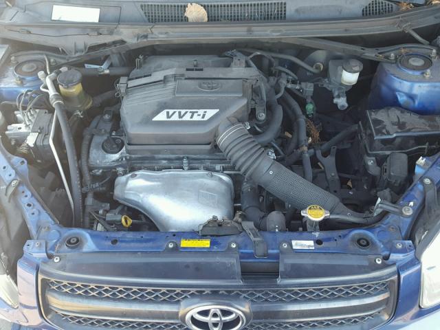 JTEGD20V850075915 - 2005 TOYOTA RAV4 BLUE photo 7