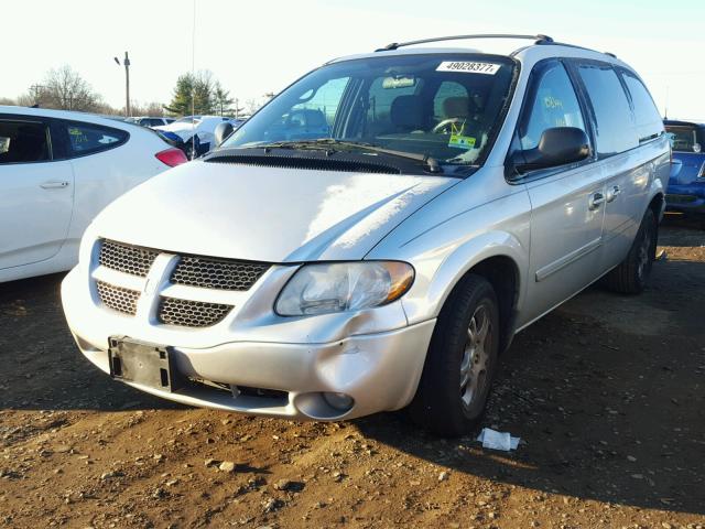 2D4GP44L54R501356 - 2004 DODGE GRAND CARA SILVER photo 2