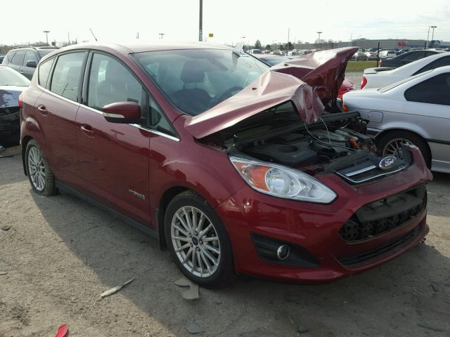 1FADP5BU3EL500451 - 2014 FORD C-MAX SEL MAROON photo 1