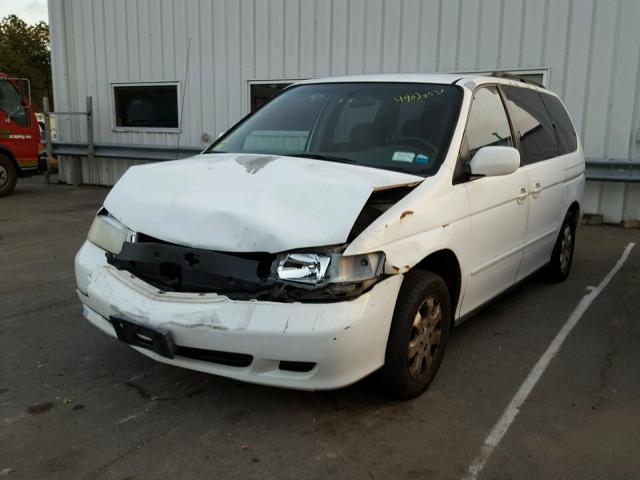 5FNRL18672B004631 - 2002 HONDA ODYSSEY EX WHITE photo 2